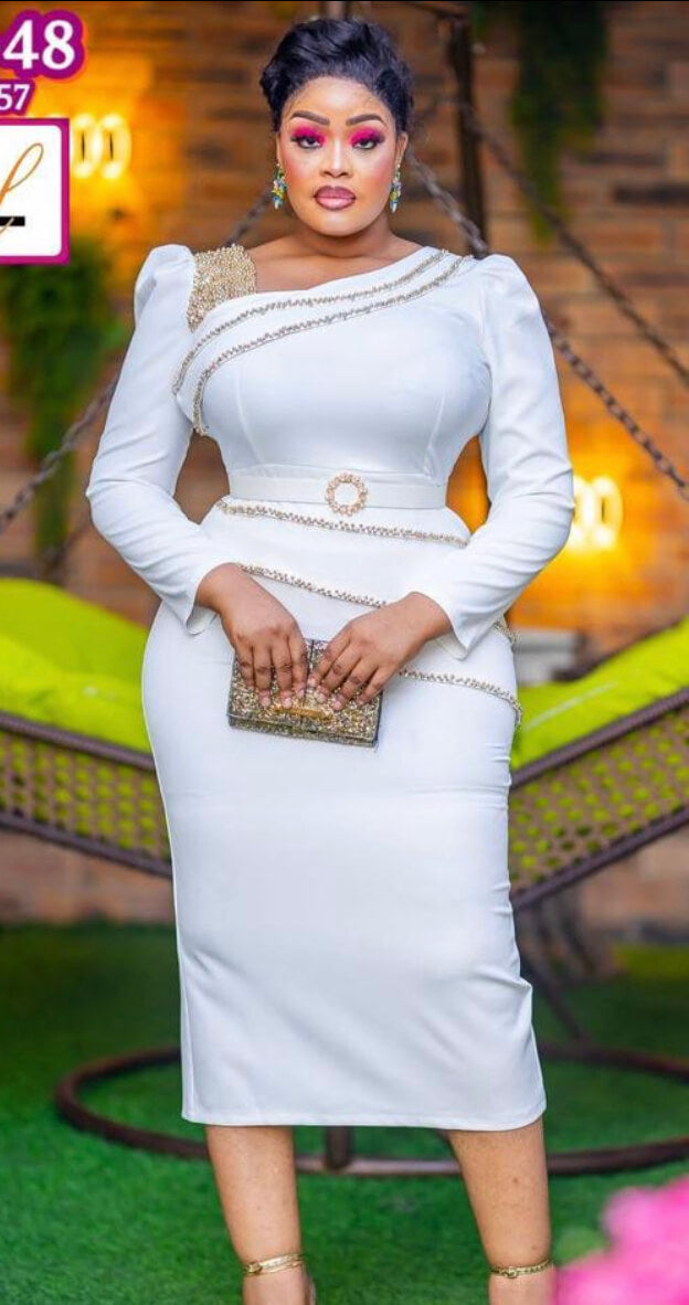 Beautiful Midi White Dress